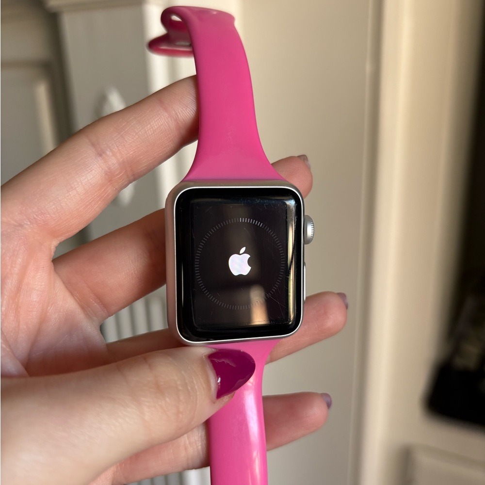 Apple Watch Series 1 with Pink Band